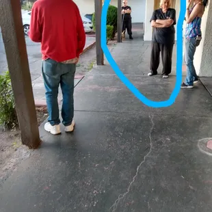 Son and mother circled in blue are criminals, Harassing all residents at Hacienda Motel 1742 North Oracle Rd Tucson, Arizona 85705