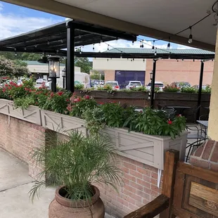 Large outdoor dining area