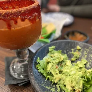 The best guacamole app I&apos;ve ever had and a Tecate michelada