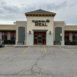 the front of a restaurant