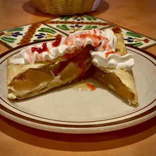 Apple Chimichanga dessert