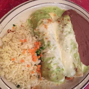 Shrimp enchiladas