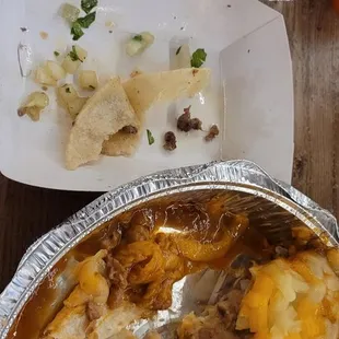 a plate of food and a fork