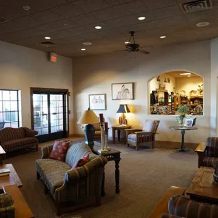 Lobby and gift shop.