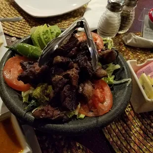 Ribeye Chicharonnesare 15.79 are tasty and come with homemade tortillas.