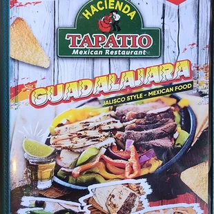a mexican restaurant menu