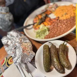 a table of mexican food
