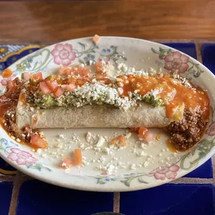 Ground beef Super Burrito