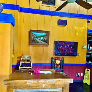 Interior entrance and wait area.