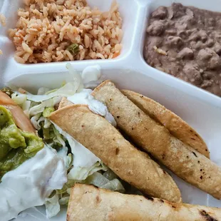Chicken flautas so yum!