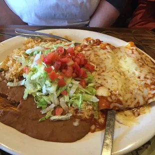 Cheese enchiladas.