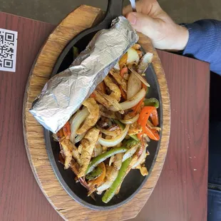 Chicken fajitas