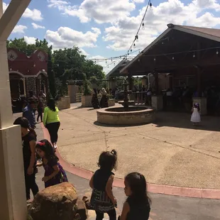 Outside patio... listening to live music