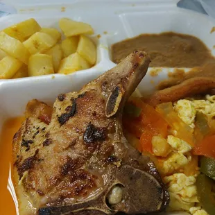 Pork chop plate