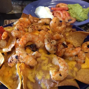 Shrimp nachos