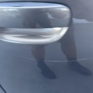 Scratch and broken hood release latch