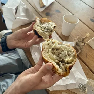 Mushroom Cheese Roll