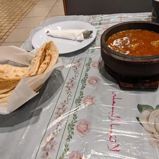 Fahsah and flatbread