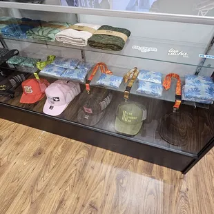 Lanyards, caps, reusable tote bags, stickers, and more!