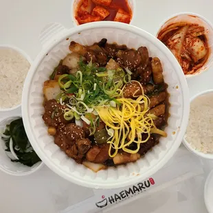 Jjimdak (braised chicken) to-go.
