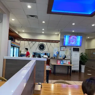 interior, sushi and sashimi