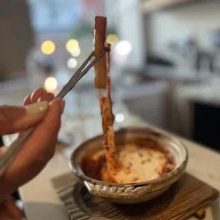 Saucy and Spicy Rice Cake Fundido