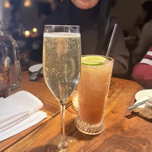 Schoolgirl Cocktail (left) and Cranky Pants (Right)