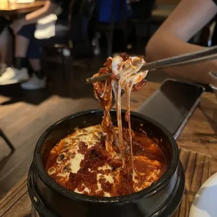 Saucy and Spicy Rice Cake Fundido