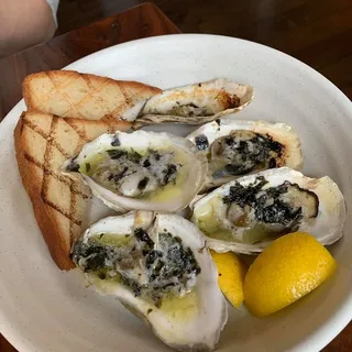 Grilled Oysters Seaweed Butter