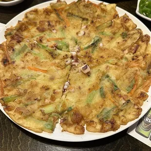 Seafood pancake
