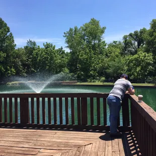 Beautiful fishing pond