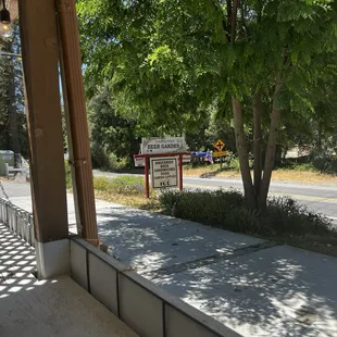 View from the front while dining.