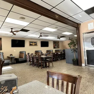 the interior of the restaurant