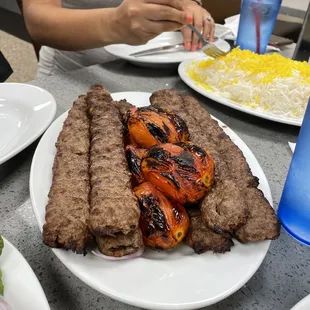 4 orders of koobideh kabob! Perfectly seasoned!