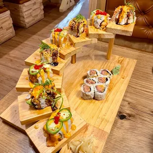 Las Vegas roll, crunchy spicy tuna roll