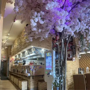 Inside the restaurant