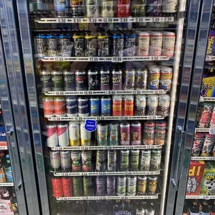 a refrigerator full of beer