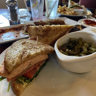 Salmon BST with green beans