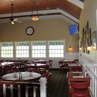 Interior view of the dining room.