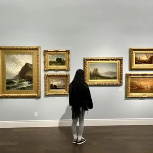 Some of the artwork displayed.