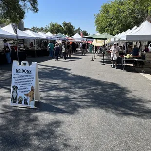 Walking into Haggins Farmers Market.