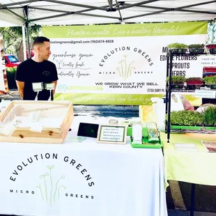 Locally grown micro greens. If you are a restaurant or catering company looking to step up your game, this is your guy.