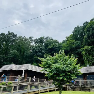 outside