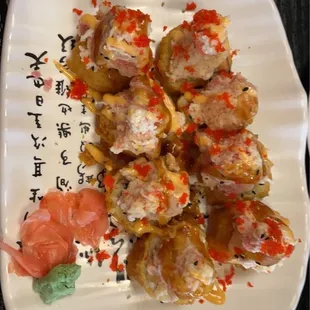 The OMG sushi roll  so Yummy