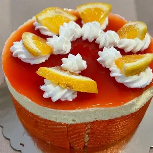 6" orange cake