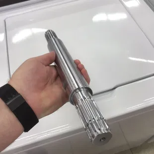 Check out that stainless shaft the speed queens have wow