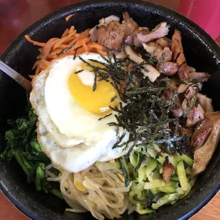 Sizzing Bi Bim Bop with chicken