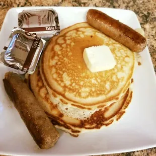 Pancakes and sausage