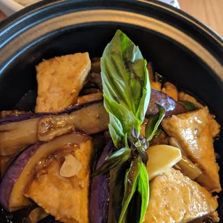 Basil Eggplant and Tofu Lunch Special