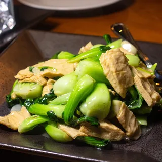 V2. Stir-Fried Bok Choy with Tofu Skin